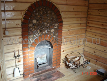 Внутренняя отделка бани: установка печи